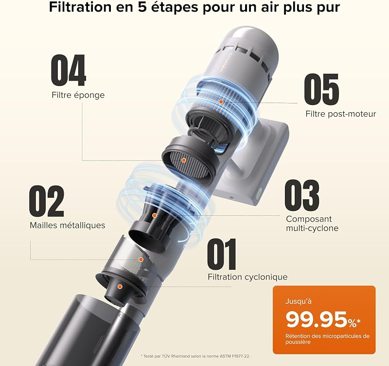 H60 Hub Aspirateur Balai sans Fil avec Station de Auto-Vidage