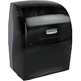 Kimberly-Clark Professional Sanitouch Manual Hard Roll Paper Towel Dispenser (09990), Black, Universal 1.5" Core Compatible, Wall Mounted, for Commercial Hand Towels (Qty 1)