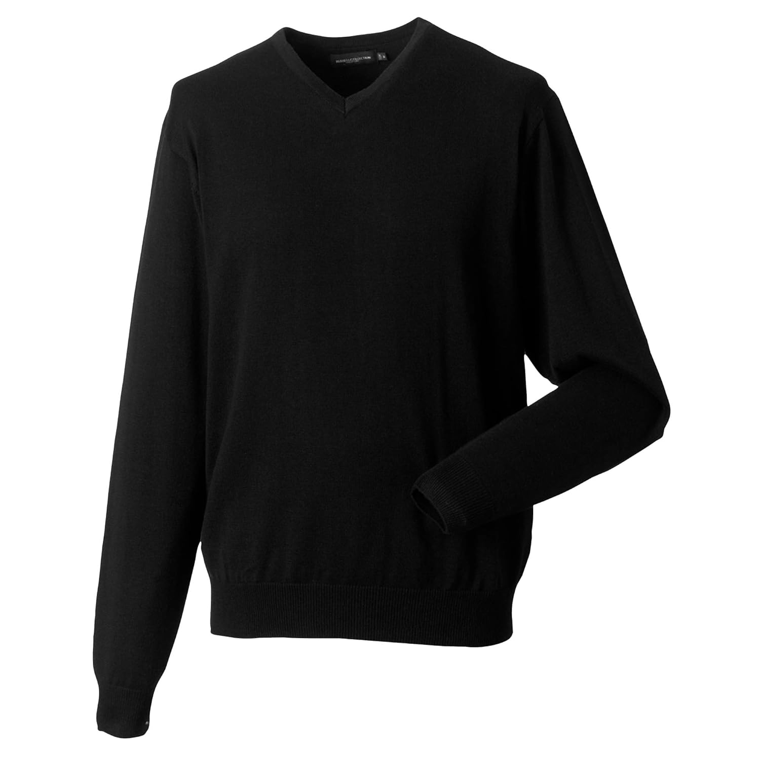 Russell Collection Mens VNeck Knitted Pullover Sweatshirt Amazon.co.uk Clothing