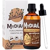 MYDIAIL Myrrh Essential Oil (4oz) Natural Premium Quality Myrrh Oil for Diffuser, Humidifier, Skin Care, Massage, Aromatherap