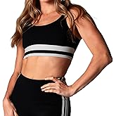 TAVI NOIR Empower Low Impact Sports Bra for Women – Breathable, Sweat-Wicking Workout Gym Yoga Sports Bra with Removable Pads