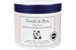 Noodle & Boo The Best Diaper Rash Ointment, Multi Purpose Baby Skin Care Zinc Oxide Ointment For Diaper Rash Prevention, Treatment & Relief, Fragrance Free