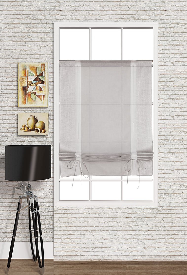 Startex 60 x 135 cm Polyester Roman Blind - Grey