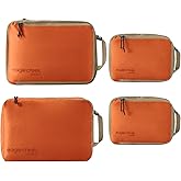 Eagle Creek Pack-It Isolate Carry-On Set - Compact Compression Cube Set for Optimizing Luggage Space - Convenient Top Handle - Internal Storage Divider - Water-Resistant - Washable - Mandarin