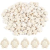 Framendino, 92 Pack White Turquoise Sea Turtle Beads Charms Synthetic Ocean Animal Spacer for Bracelet Necklace Making Jewelry