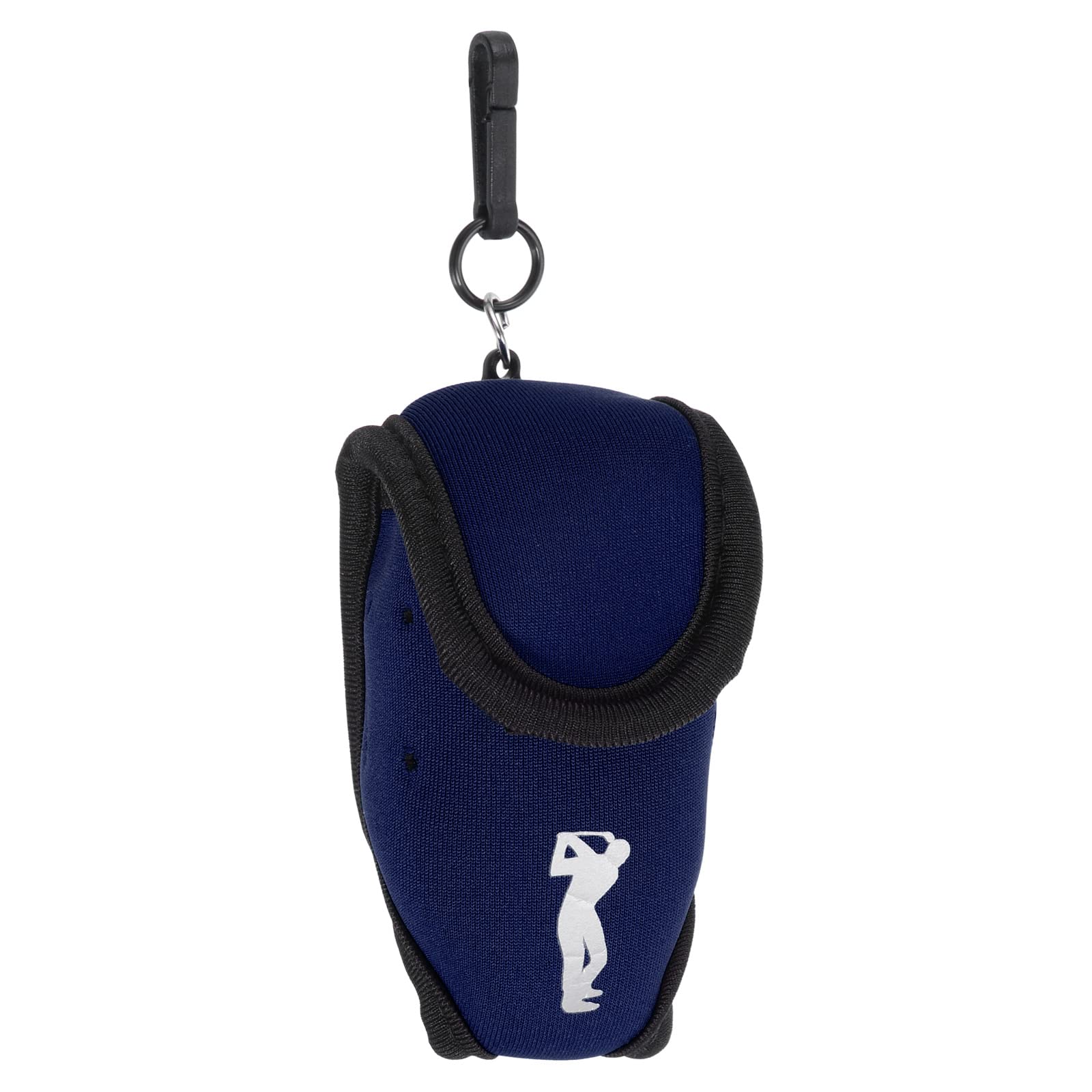 PATIKIL Golf Ball Waist Bag with Tee Holder, Buckle, Clip for Belt Storage, Dark Blue