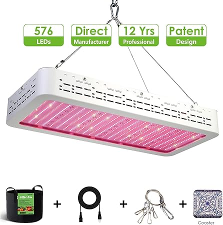 Amazon Com Cannalights 3000w Led Grow Light For Indoor Plants Full Spectrum Plant Light With Veg And Flower Switch For Greenhouse Hydroponic Seeding Indoor Plants Smart 4822 Garden Outdoor