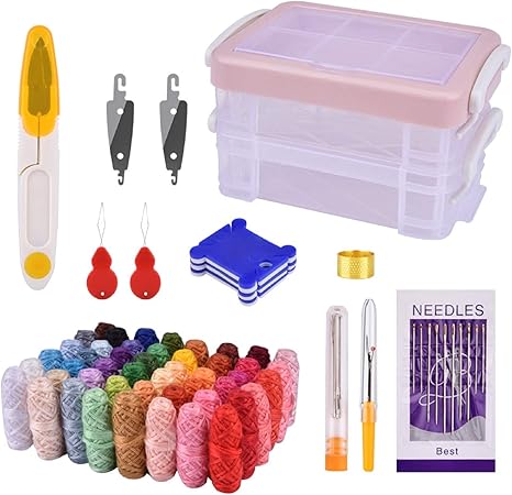 Hisome - Kit de bordado de punto de cruz para punto de cruz ...