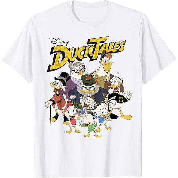 Amazon.com: Disney DuckTales Group Shot Comic Box Up T-Shirt