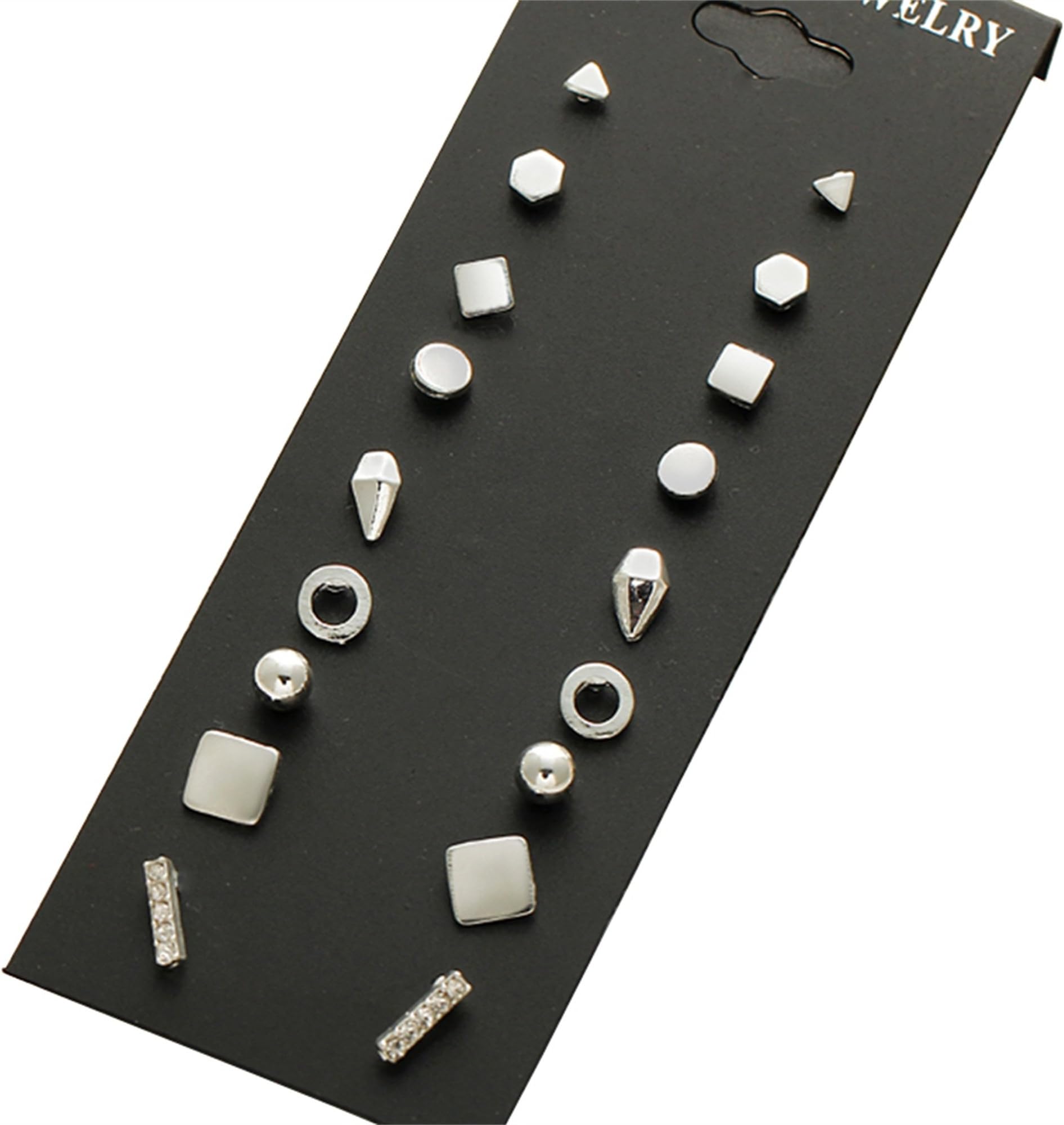 Gmai 9 Pairs/set Brincos Crystal Punk Geometric Ear Stud Earrings Piercing Gold Fashion Earring For Women