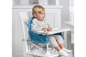 Regalo My Chair 2-in-1 Portable Travel Booster Seat & Activity Chair, Bonus Kit Includes, Oversized Removable Tray with Cup H