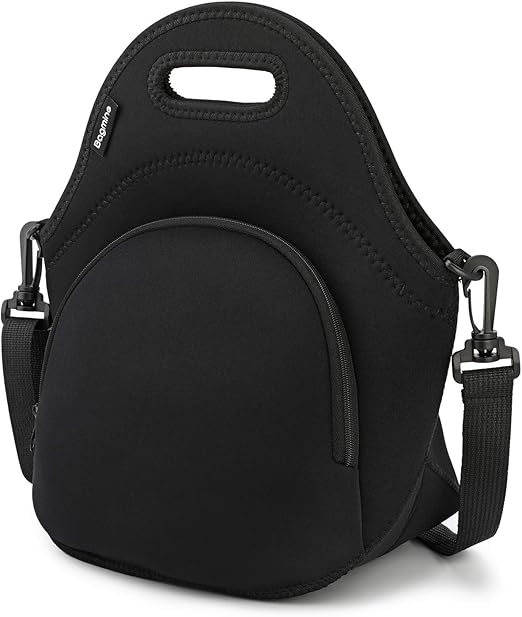 neoprene lunch bag with shoulder strap