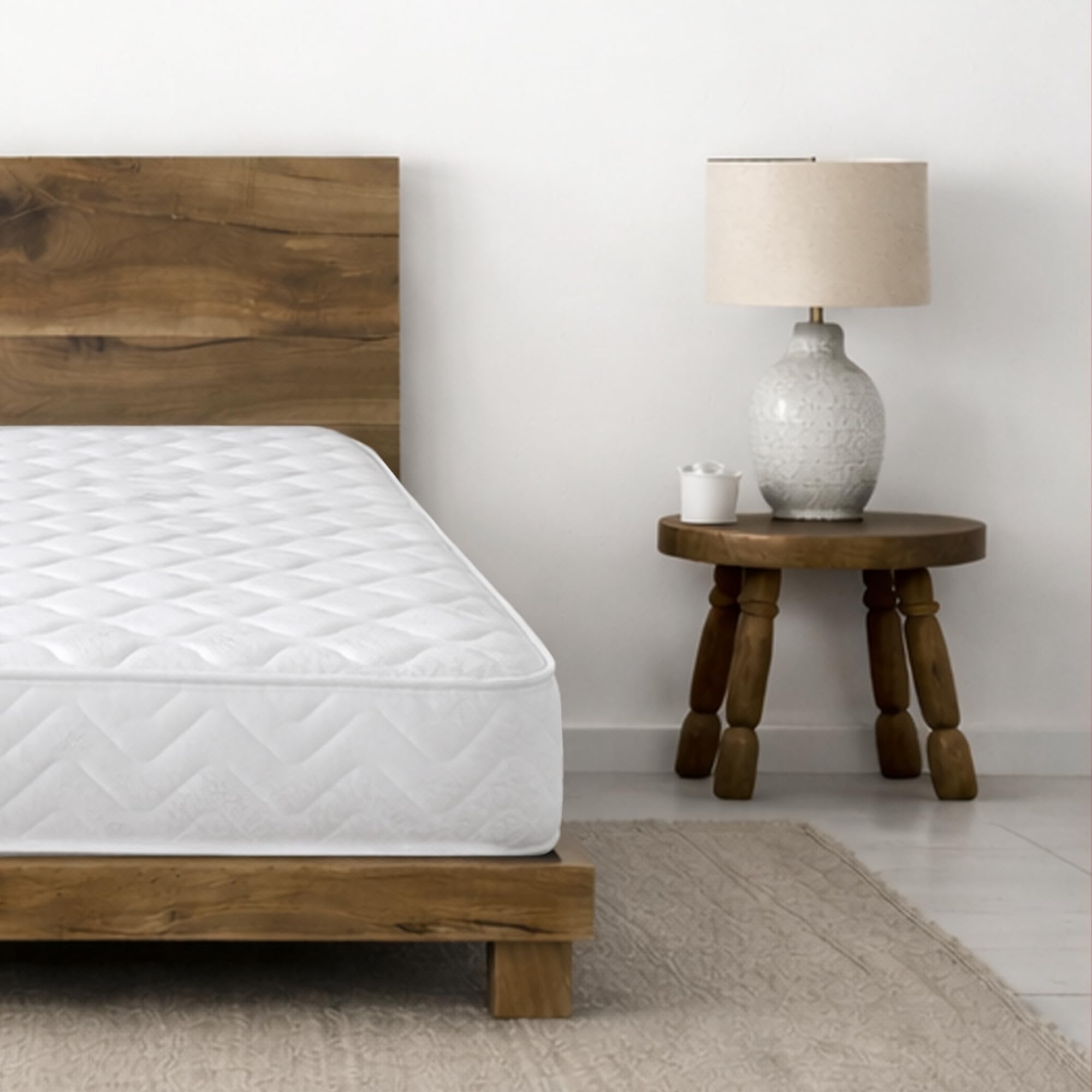 Starlight Beds Sprung Shorty Mattress with Memory Foam Layer. 18cm Deep Soft Comfort Hybrid Mattress. 2ft6 x 5ft9 Shorty (75 x 175cm)