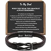 Joycuff 𝗚𝗶𝗳𝘁𝘀 𝗳𝗼𝗿 𝗠𝗲𝗻 𝗞𝗻𝗼𝘁 𝗕𝗿𝗮𝗰𝗲𝗹𝗲𝘁, Valentines Fathers Day Anniversary Christmas Birthday Gifts for Him Dad Husband Boyfriend Son New Dad Stepdad Bracelets for Men