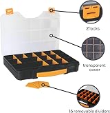 PEREL OMR24 24 Inch Organizer Storage Box 18+2 Compartments Tool Hardware view 5