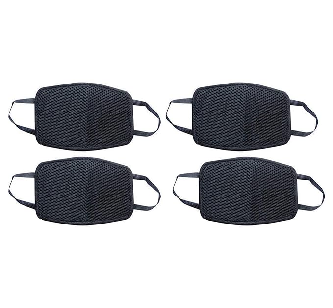 Ben Martin Anti Pollution Dust Protection Half Face Mask Bike Riding mask (Black, Pack Of 4)