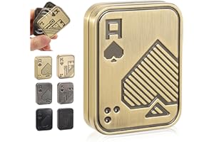Fidget Toys Adults, Metal Fidget Slider Magnetic Poker Push Card, EDC Fidget Toys for Teens Adults Relieve Stress Anxiety, Gi