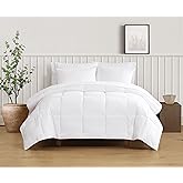 TRULY SOFT Green Solid White Full/Queen 3 Piece Comforter Set, Solid Color Themed, Oeko-TEX Certified Confidence