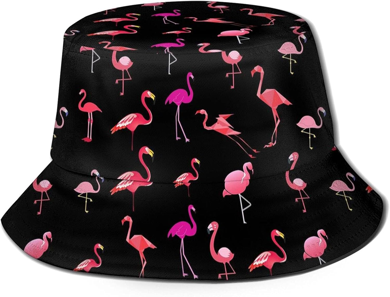 Pink Flamingo 3. Unisex Bucket Hat Fisherman Hat Packable Casual Travel