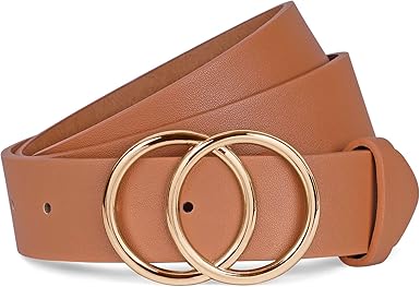 black belt with gold circle buckle