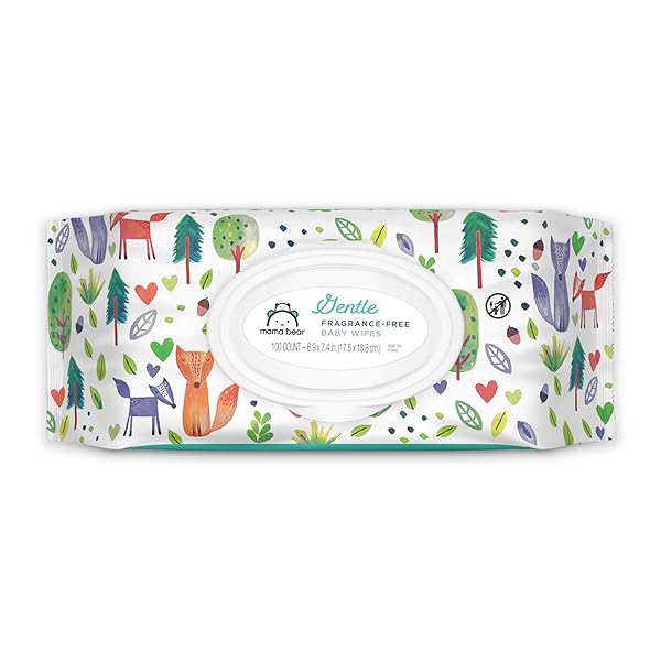 AMAZON BRAND – MAMA BEAR GENTLE BABY WIPES,...