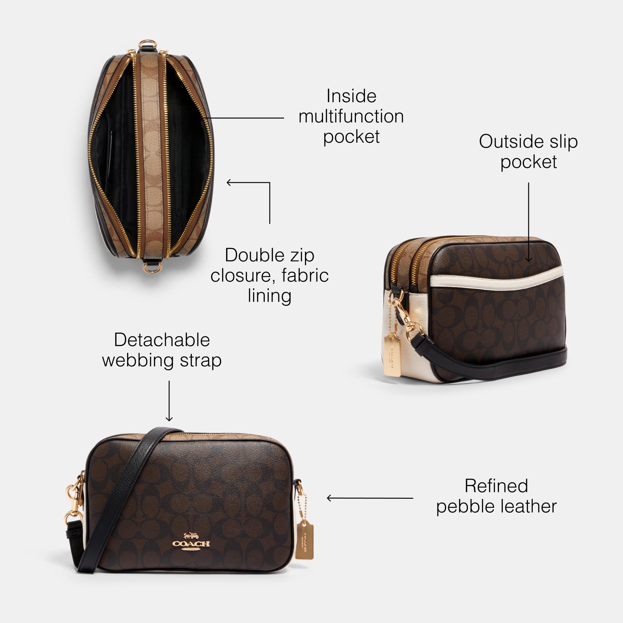 Mua Coach JES Crossbody Bag, Tan/Brown trên Amazon Mỹ chính hãng 2025 ...