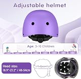 WayEee Kids Helmet and Pads Set Purple 3-10 Years Adjustable Safety Gear view 4