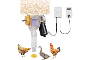 XIEEIX Automatic Poultry Feeder，16 Groups Automatic Chicken Feeder，Timed Feeder for Chickens, Ducks, Geese, Pigeons, Dogs, Fish, Cat