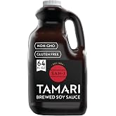 San-J Gluten Free Tamari Soy Sauce, 100% Soy, Bulk Family Size, 64 oz Jug | Rich Umami Flavor, No Wheat, Kosher, Vegan, Speci