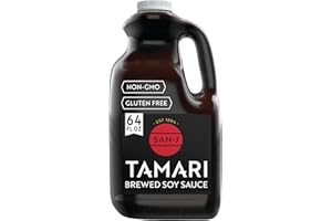 San-J - Gluten Free Tamari Soy Sauce - Specially Brewed - Made with 100% Soy - 64 oz. Container
