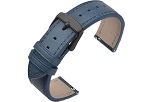 ANNEFIT Watch Band 16mm 17mm 18mm 19mm 20mm 21mm 22mm - Classic Oil Wax Leather Quick Release Watch Strap for Men Women