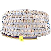SuperlightingLED 24VDC Highest Density 5-in-1 5050 RGBWW (RGB+Warm White+Daylight) 112LEDs/m Bright RGBCCT LED Strip 16.4FT Dimmable Tape Lights for Bedroom Decor (16.4Ft IP20 Non-Waterproof)