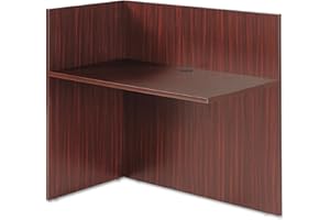 Alera Valencia Reversible Reception Return, 44 x 23-5/8 x 41-1/2-Inch, Mahogany