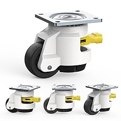 HOLKIE Leveling Casters with Ratchet Handle Design