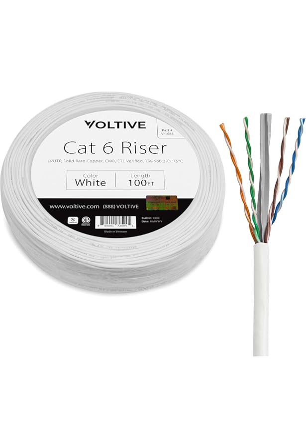 TKSTOREMonoprice Monoprice Cat6 Solid, U Bulk Pu FTP, Cable