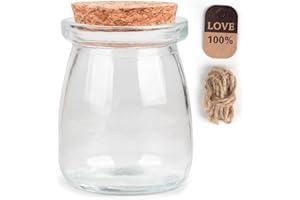 KBFUSHI Glass Bottles with Cork,Decorative Glass Bottles with Cork Lids for DIY Art Crafts,Spell Jar,Small Glass Jars.