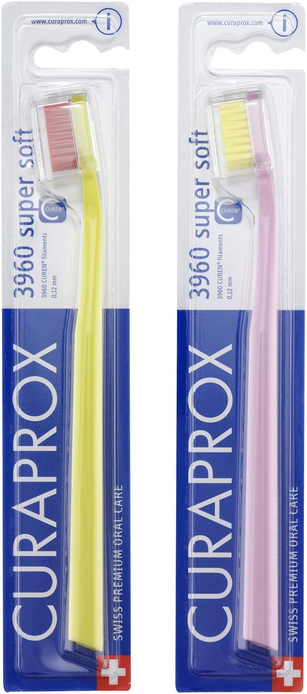 Curaprox CS 3960 Toothbrush Super Soft Pack of 2 Assorted Colors