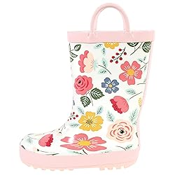 Hudson Baby Rain Boots, Modern Botanical, 3 US