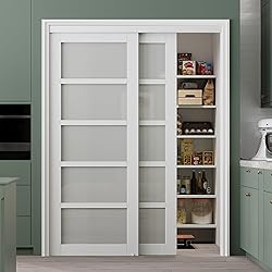 AINLARRY Bypass Glass Sliding Closet Door