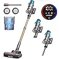 Laresar Cordless Vacuum Cleaner, 550W/45Kpa Stick Vacuum Cleaner with Touch Screen, Up to 60Mins Runtime, Anti-Tangle Vacuum Cleaner with Charging Station for Carpet, Hard Floor, Pet Hair[2024 Latest]