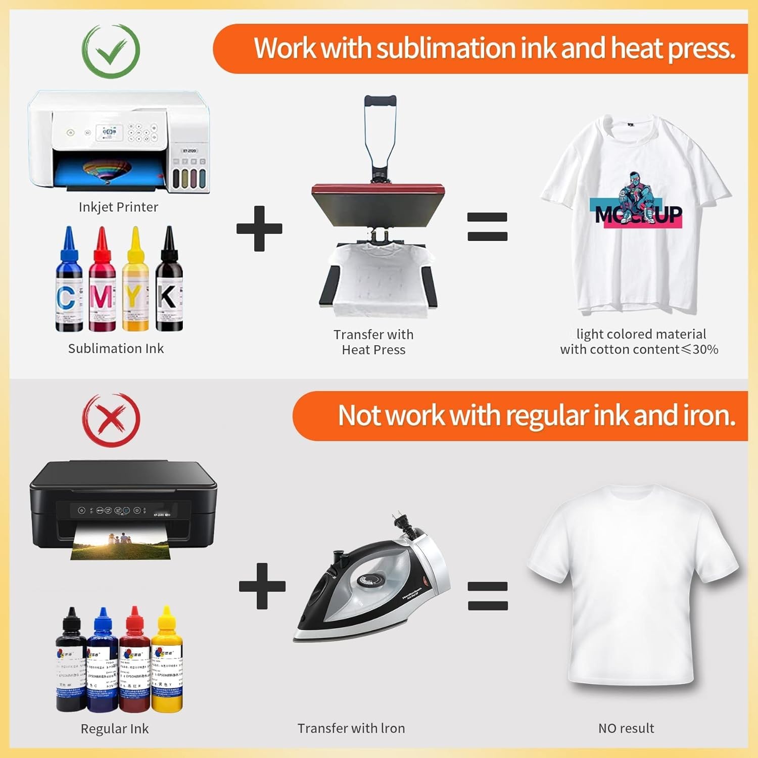 Mua A-SUB Sublimation Paper 8.5x11 Inch 120GSM, 110 Sheets - Compatible ...