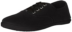 Easy USA - Womens Canvas Lace Up Shoe with Padded