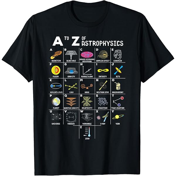 Amazon.com: A To Z Astrophysics Funny Space Objects Science Lover