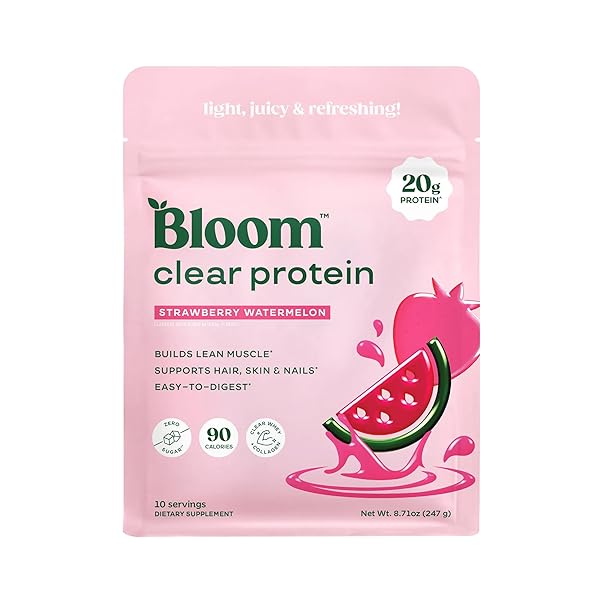 BLOOM CLEAR PROTEIN, WHEY PROTEIN ISOLATE WITH COLLAGEN...