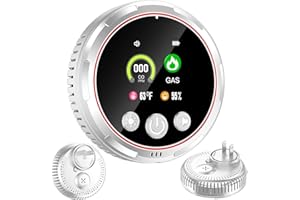 gutong 4-in-1 Carbon Monoxide Detectors Plug in | Combination CO, Combustible Gas, Temperature and Humidity Detector/Alarm | with HD Screen and Built-in Backup Battery, for Home Hotel Travel