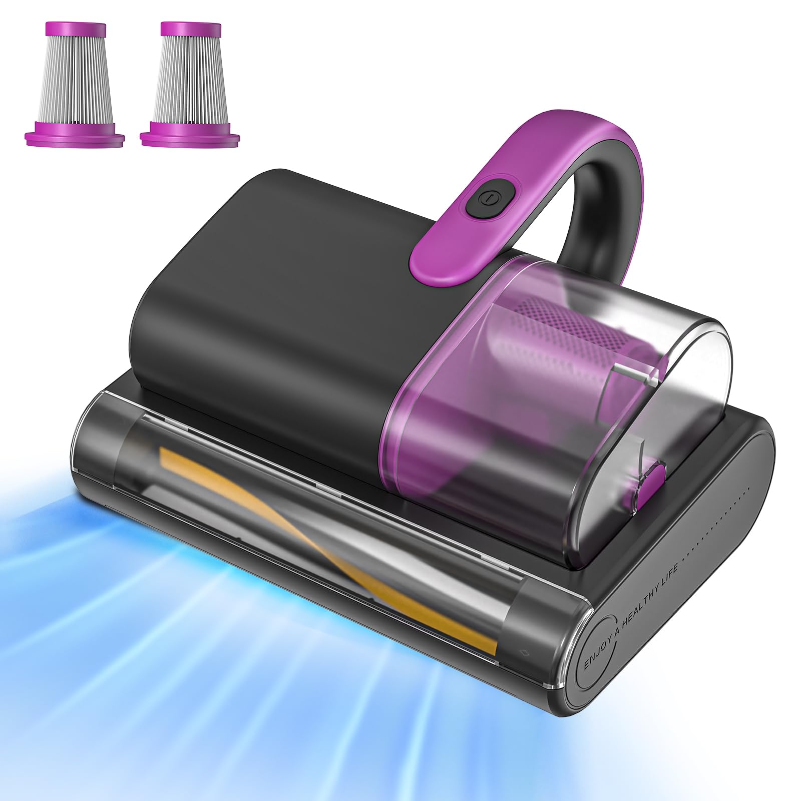 Photo 1 of Bear Mattress Vacuum Cleaner, Bed Vacuum Cleaner with 253.7nm UV-C Light, 140°F Heat, HEPA Filter, 15Kpa Strong Suction Versatile Handheld Vacuums for Bed, Sofa, Couch, Dust & Pet Hair(Corded)