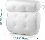 EJY01 Luxury Bath Pillow Tub Spa Cushion 3D Mesh Neck Shoulder Back Support view 2