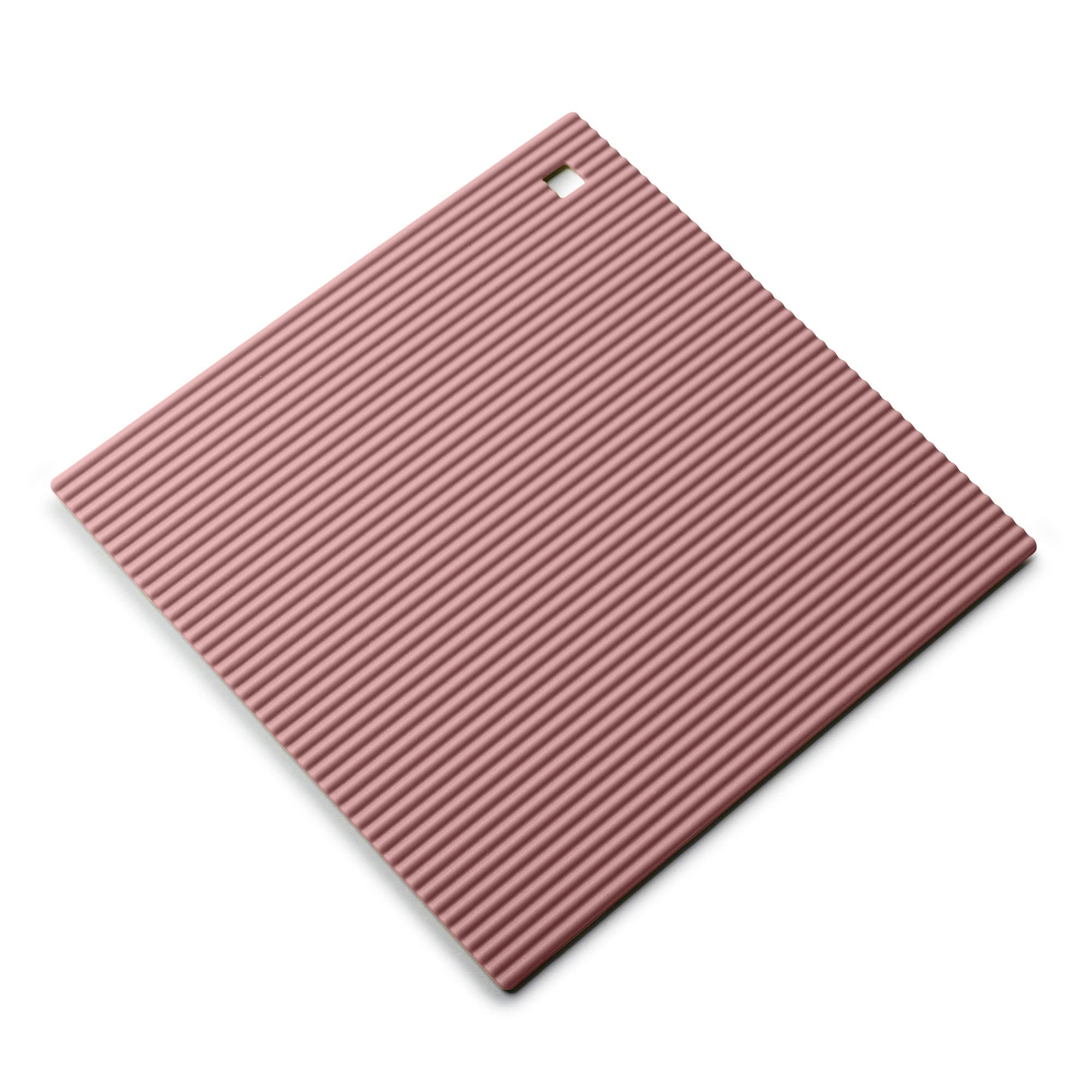Zeal Silicone Trivet Mat Kitchen Worktop Protector for Hot Pots and Pans (22 x 22cm) – Heat Resistant Mat, Non Slip Square Trivet, Rose Pink