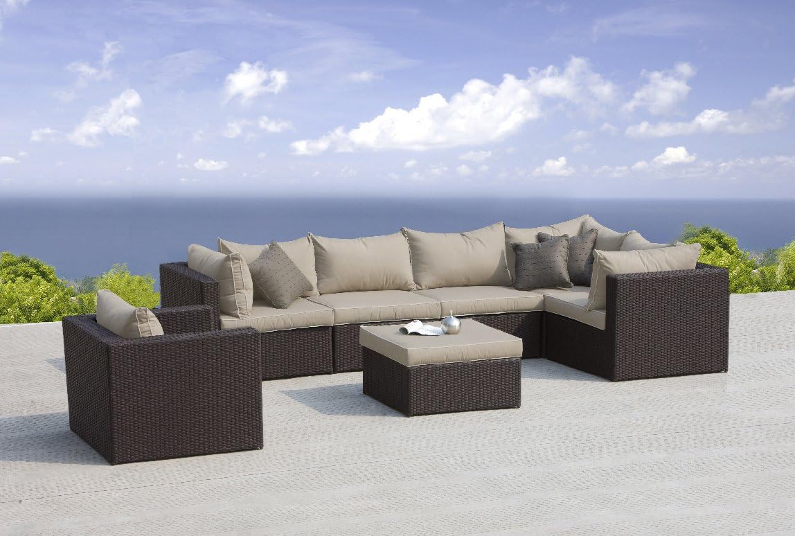 Newport 7-pc Modular Deep Seating Collection by Mission Hills