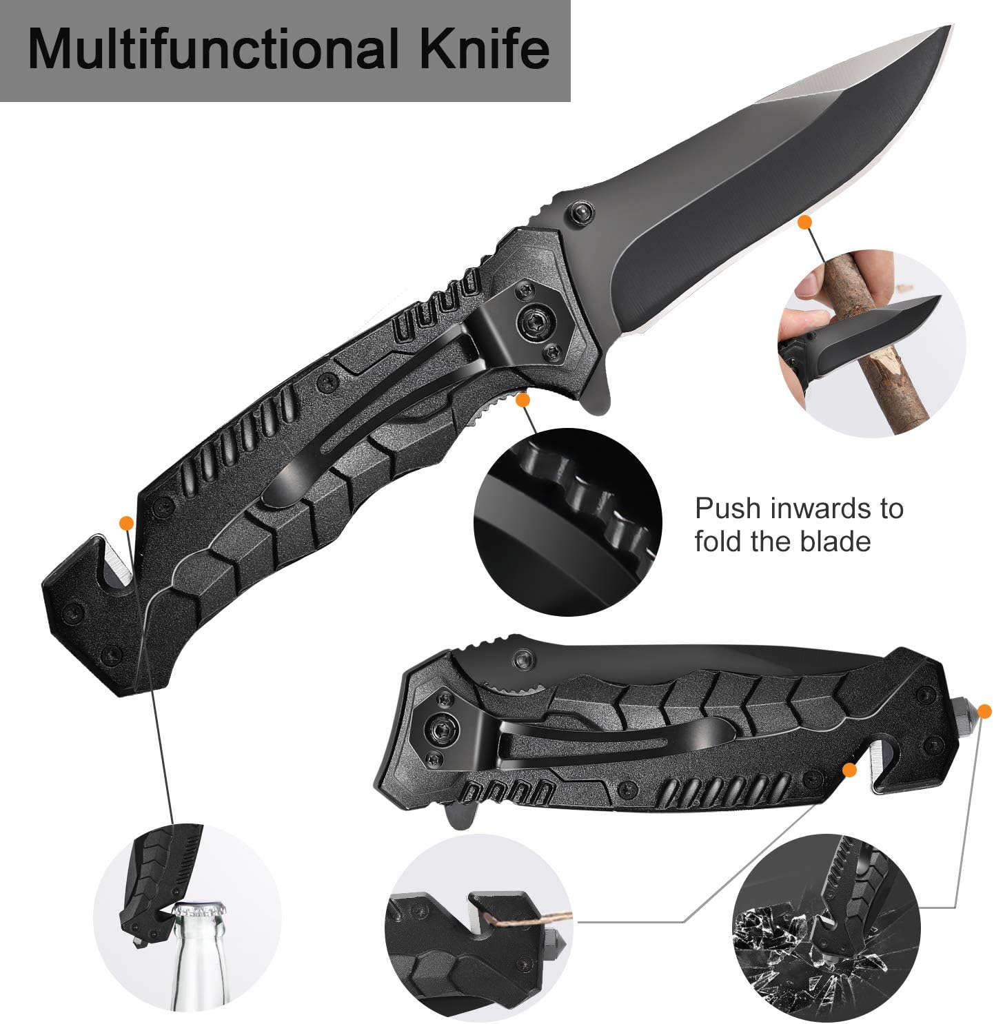 EILIKS Survival Gear Kit, Emergency EDC Survival Tools 24 in 1 SOS Earthquake Aid Equipment, Cool Top Gadgets Valentines Birthday Gifts for Men Dad Him Husband Boyfriend Teen Boy Camping Hiking: Sports & Outdoors